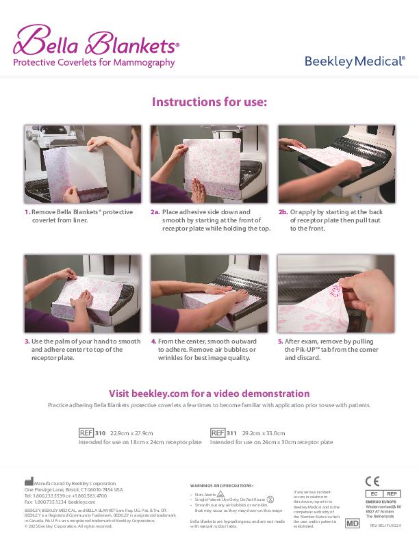 Bella Blankets® protective coverlets 310 Beekley Medical®